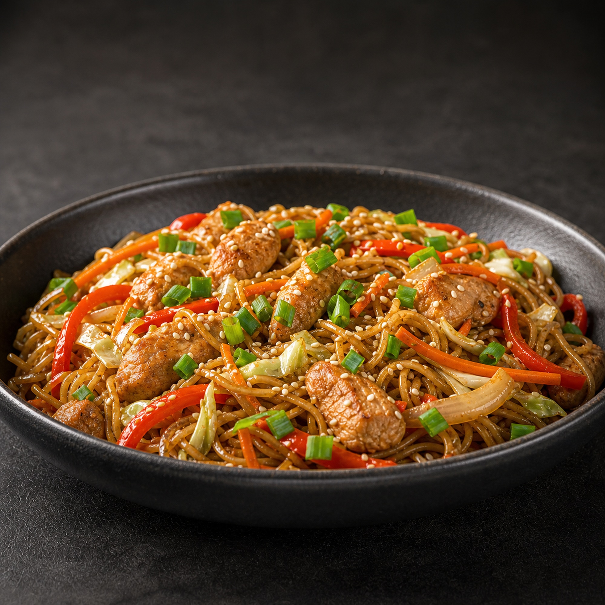 Makaron Stir-fry – widok frontowy